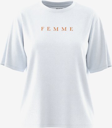 T-shirt 'VILJA' SELECTED FEMME en blanc : devant