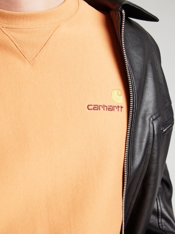 Carhartt WIP Sweatshirt 'American Script' i orange
