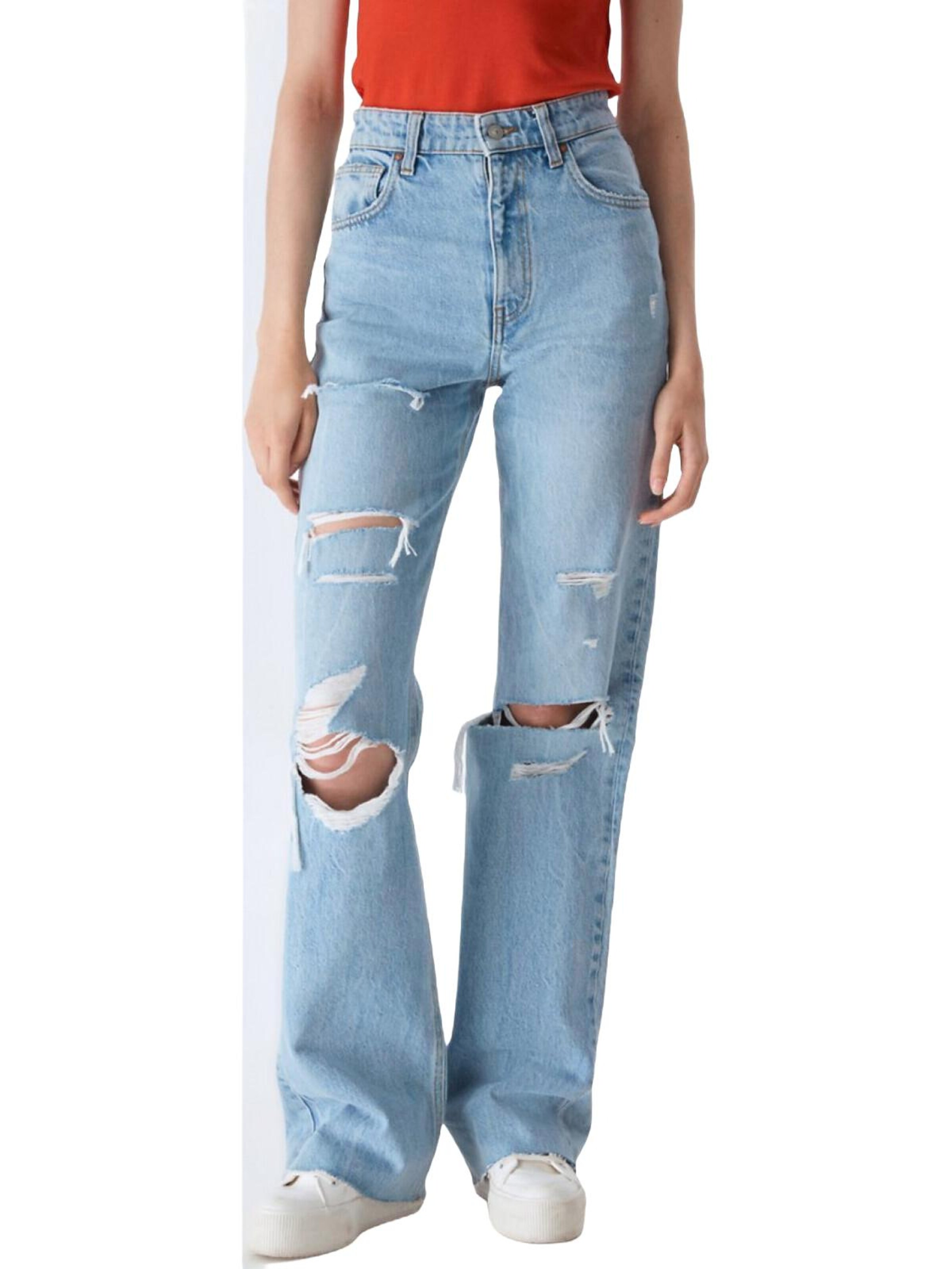 LTB Jeans - Pierna ancha Vaquero 'LTB Jeans Damen Danica High Waist Wide Leg Jeanshose' en azul: frente
