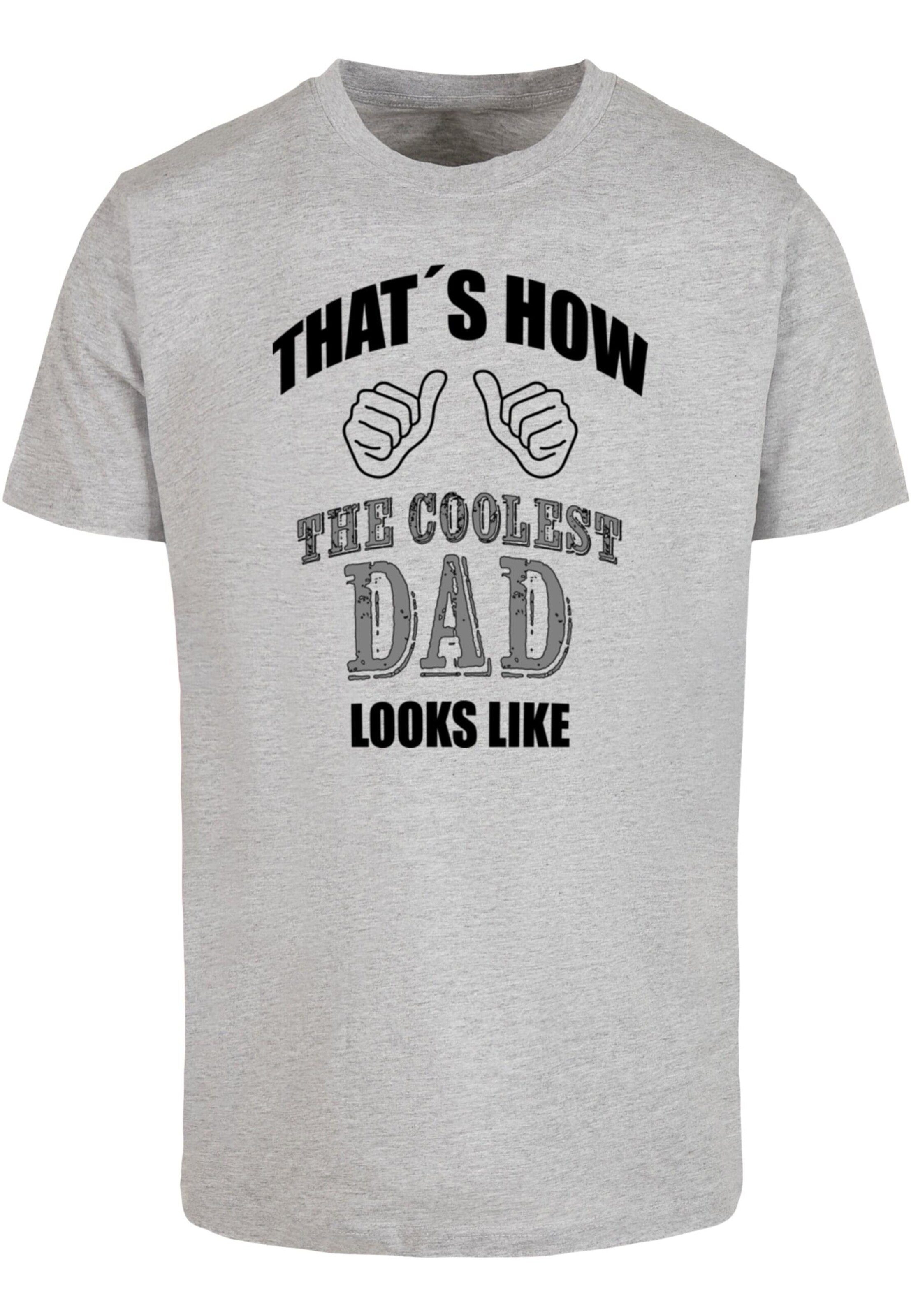 T-Shirt 'Coolest Dad' Merchcode en gris : devant