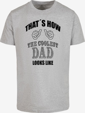 T-Shirt 'Coolest Dad' Merchcode en gris : devant