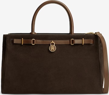 TOMMY HILFIGER Сумки 'TOTE SUEDE' в Коричневый: спереди