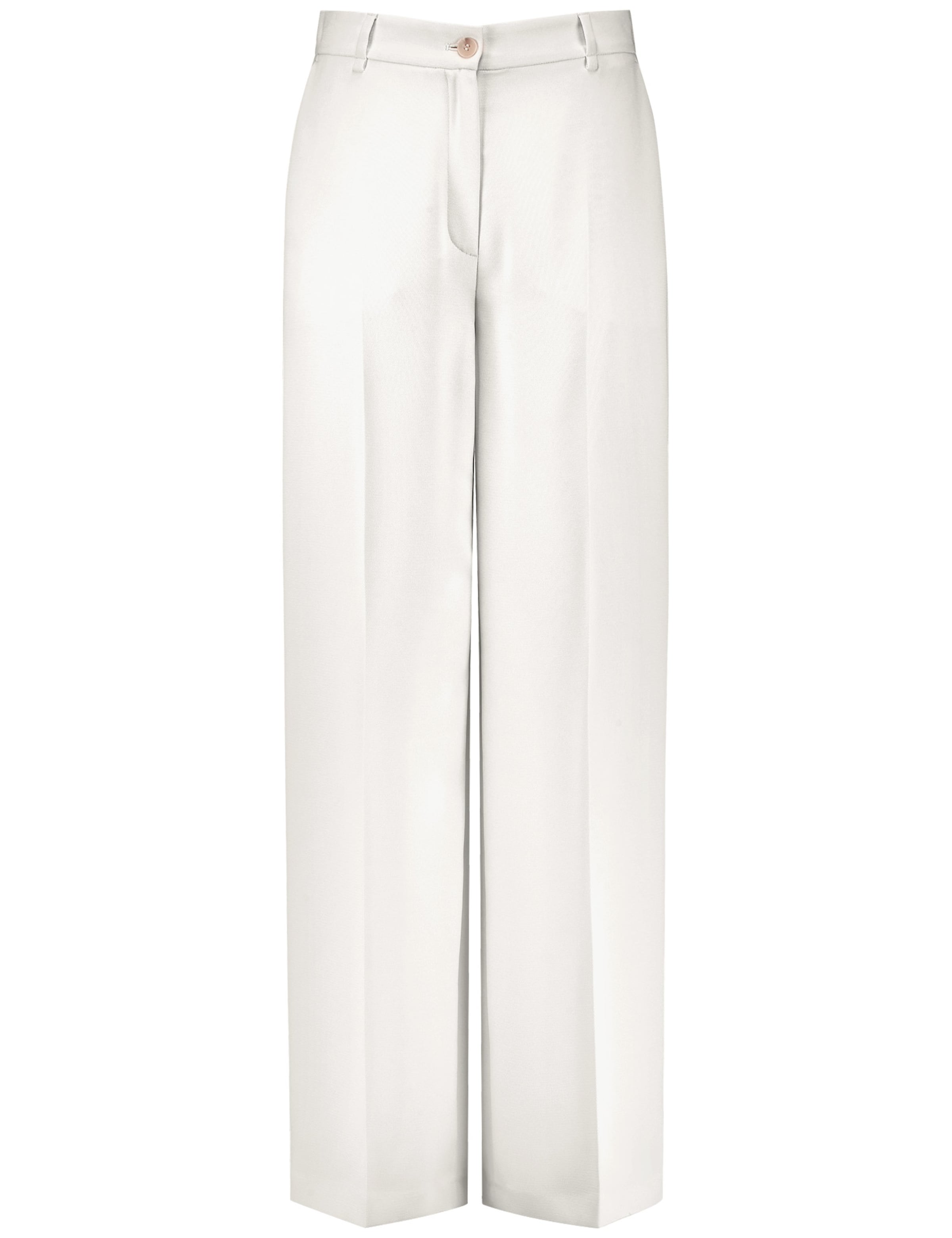 GERRY WEBER Wide Leg Hose in Weiß: Vorderseite