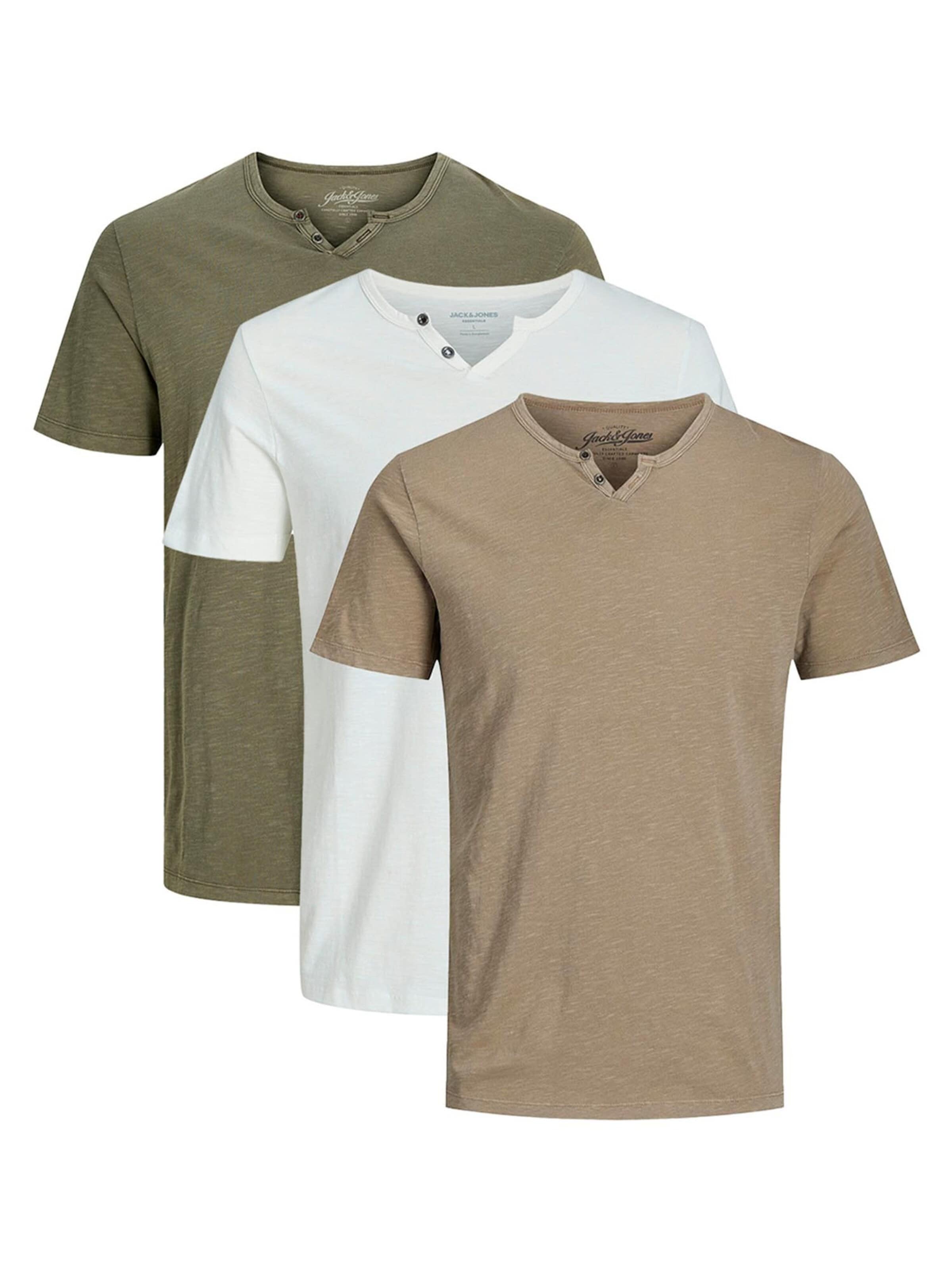 JACK & JONES Shirt 'Split' in Groen: voorkant
