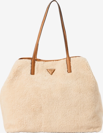 GUESS Käsilaukku 'Victoria' värissä beige: etupuoli