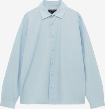 Pull&Bear Button Up Shirt in Blue: front