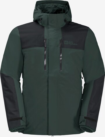 JACK WOLFSKIN Outdoorjas 'JASPER' in Groen: voorkant