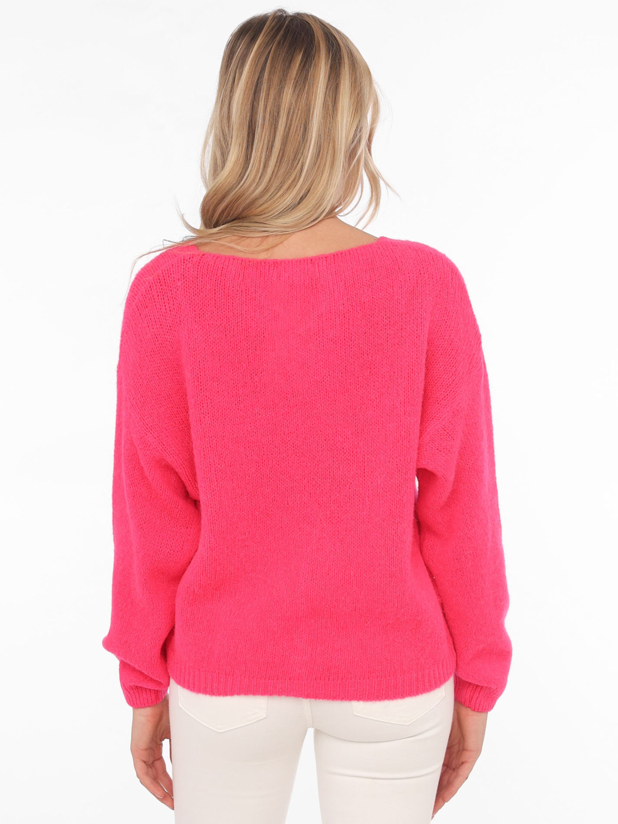 Geacă tricotată de la Zwillingsherz pe roz