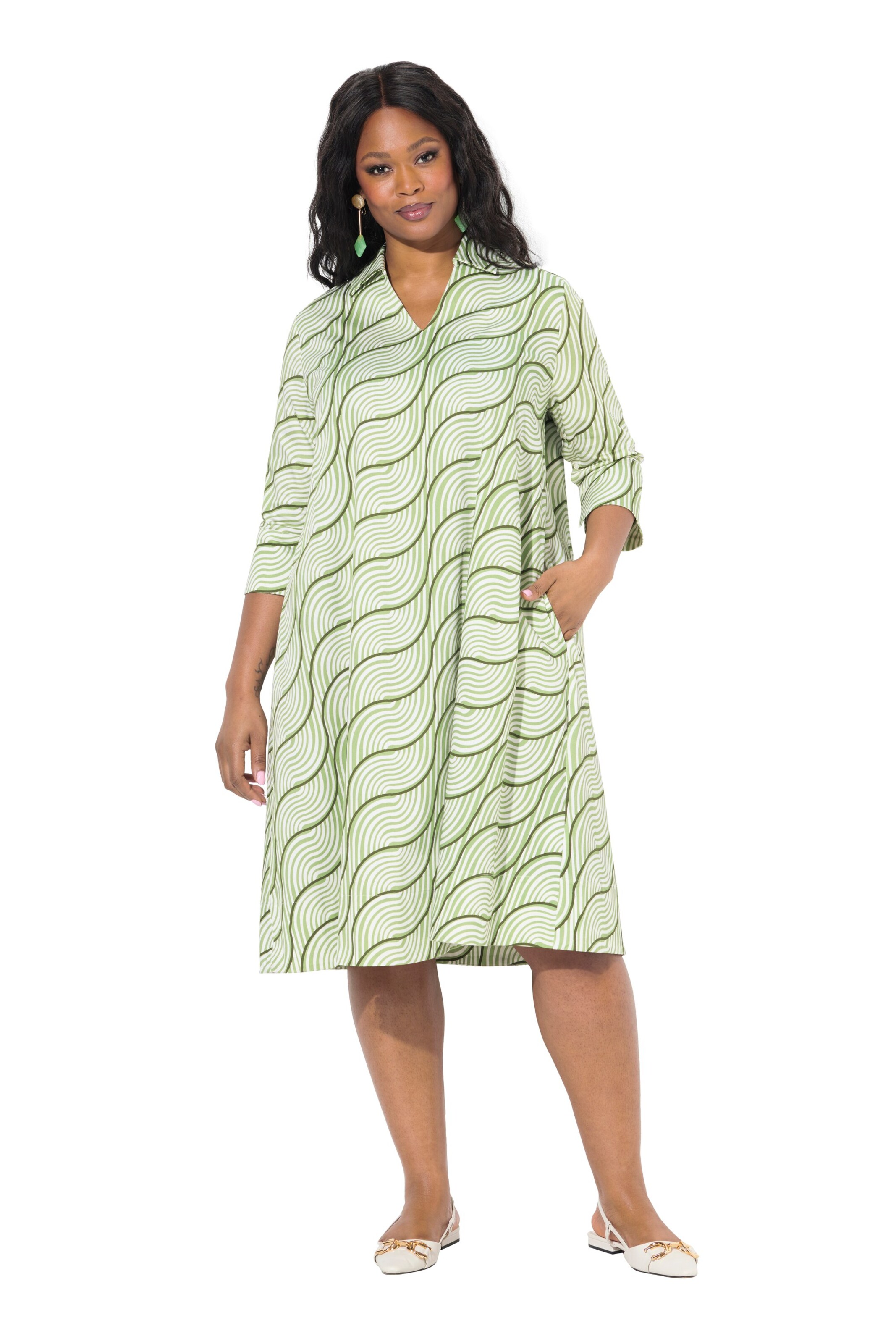 Ulla Popken Kleid in Grün