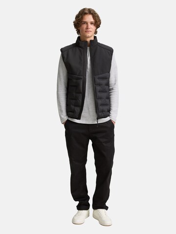 TOM TAILOR DENIM Vest in Black