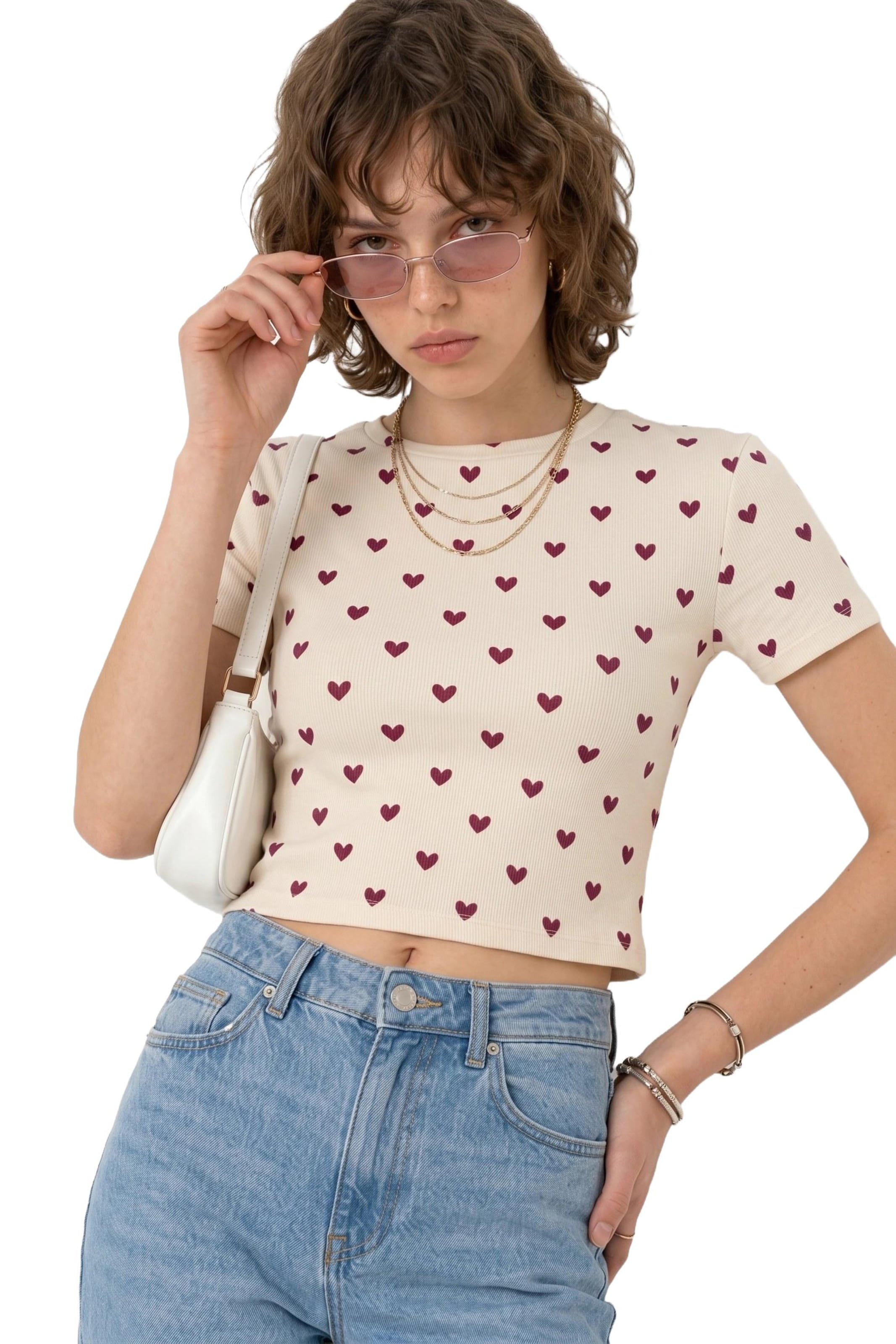 Alexa Dash Shirt in Beige: voorkant