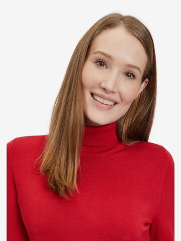 Betty Barclay Basic-Strickpullover mit Kragen in Rot