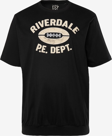 T-Shirt JP1880 en noir : devant