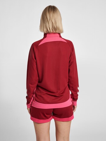 Hummel Athletic Zip-Up Hoodie in Red