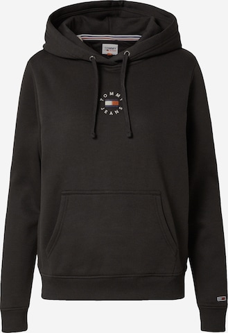 Tommy Jeans Sweatshirt in Black: front