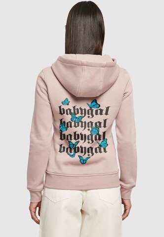 Sweat-shirt 'Babygal' Mister Tee en rose : devant