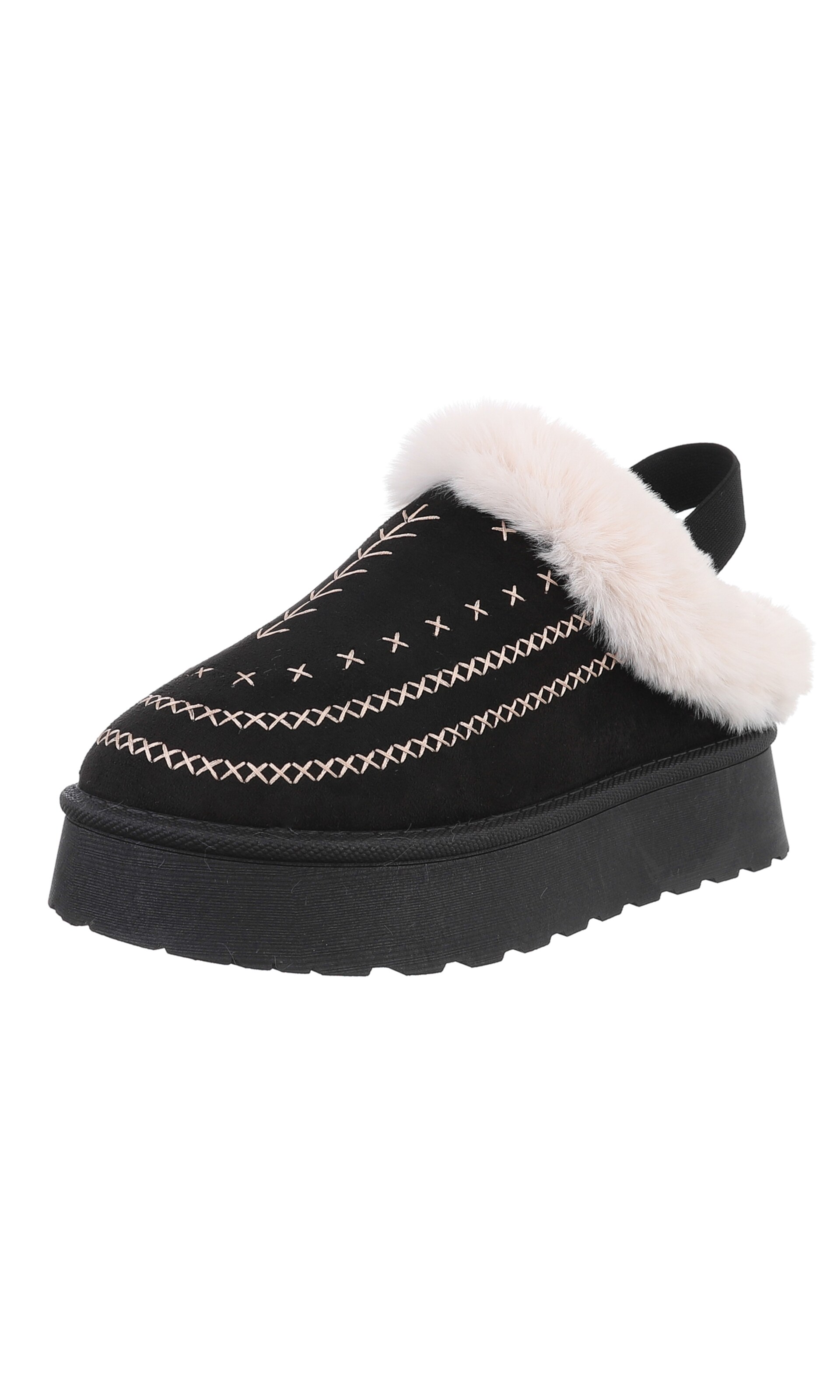 Ital-Design Mules in Black: front