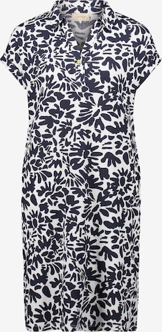 Cartoon Cocktailjurk in Blauw: voorkant