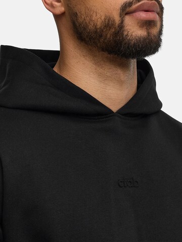 cfab (formerly creamy fabrics) Sweatshirt 'Menswear Relaxed Fit Classic Hoodie'‌‌‌‌ in Schwarz
