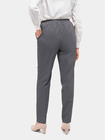 Regular Pantalon à plis 'MARTHA' Goldner en gris