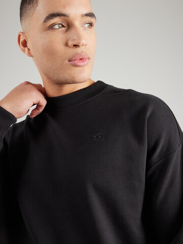 DIESEL Sweatshirt 'S-ROB-MEGOVAL-D' in Schwarz