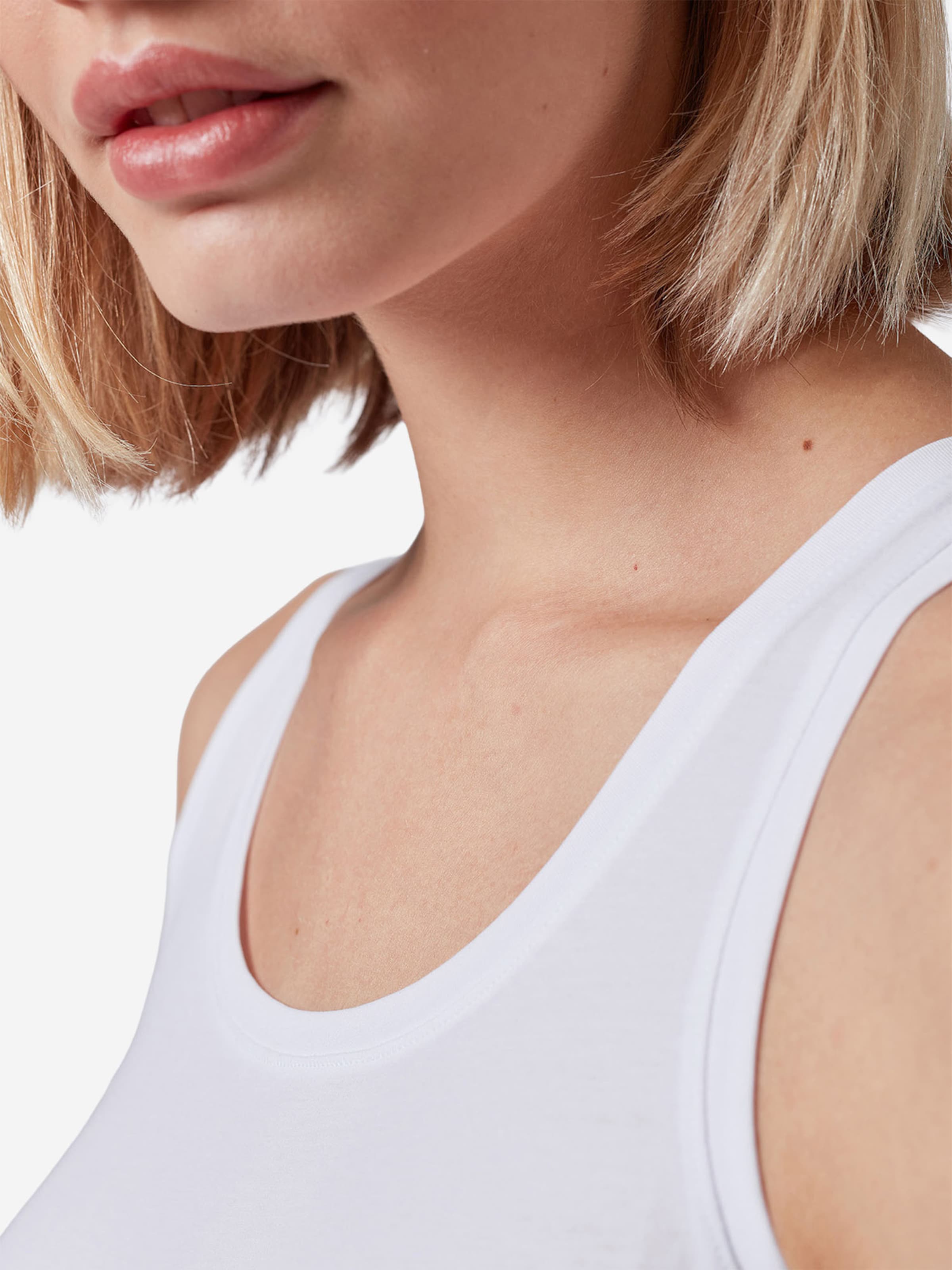 Haut ' Cotton Essentials ' Skiny en blanc