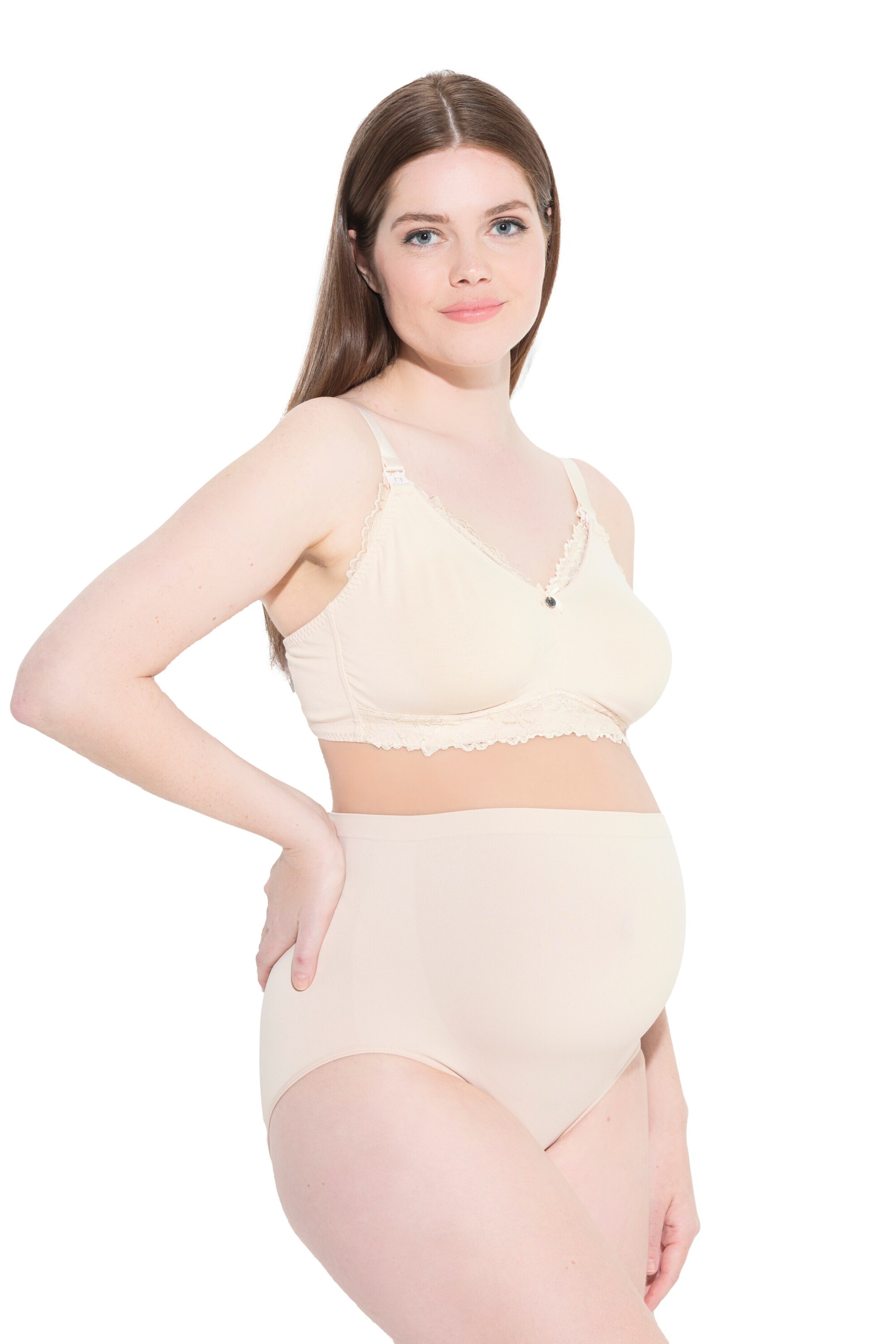 Ulla Popken Slip in Beige: voorkant