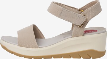 JANA Sandalen met riem in Beige