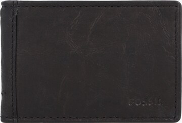 FOSSIL Portemonnee in Zwart: voorkant