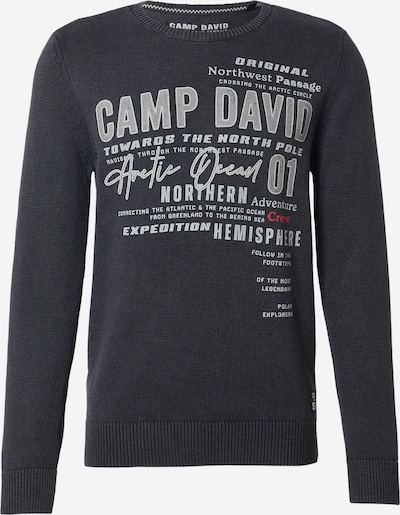 CAMP DAVID Neulepaita värissä vaaleanharmaa / musta, Tuotenäkymä