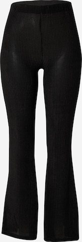 Compania Fantastica Rozkloszowany krój Spodnie w kolorze czarny: przód