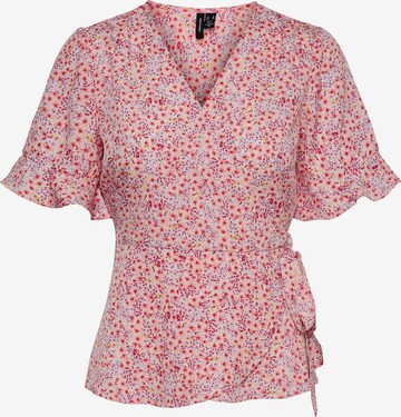 VERO MODA Blouse 'Henna' in Roze: voorkant