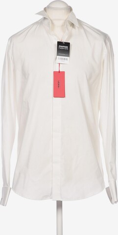 HUGO Red Button Up Shirt in M in White: front