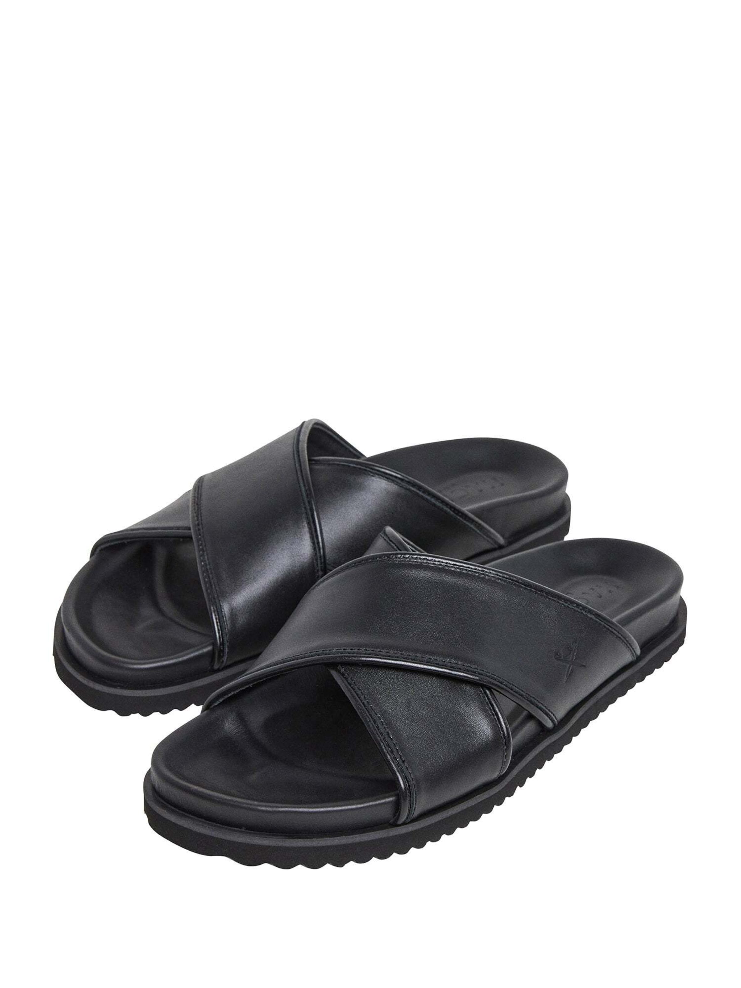 Hackett London Pantolette 'Mikonos' in Schwarz