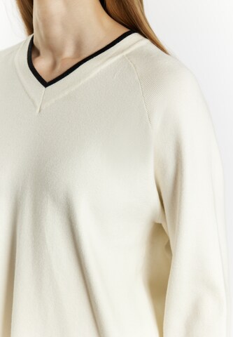 DreiMaster Klassik Sweater in White