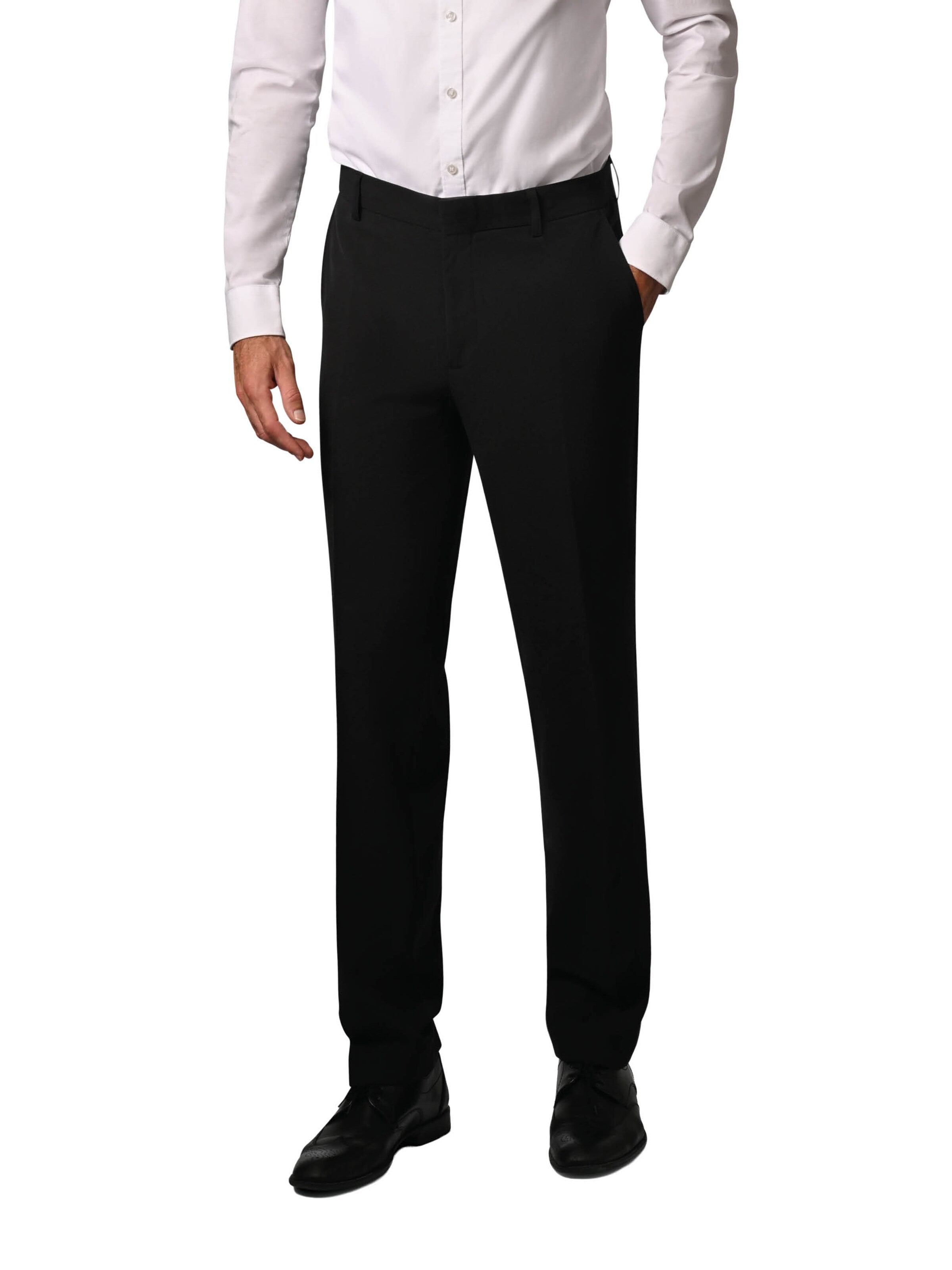 Hirschthal Slimfit Bügelfaltenhose‌‌‌‌‌‌‌‌‌‌ in Schwarz