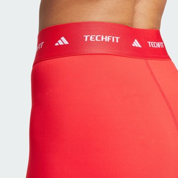 Skinny Pantalon de sport 'Techfit' ADIDAS PERFORMANCE en rouge