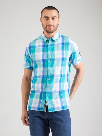 CAMP DAVID Slim fit Overhemd in Groen: voorkant