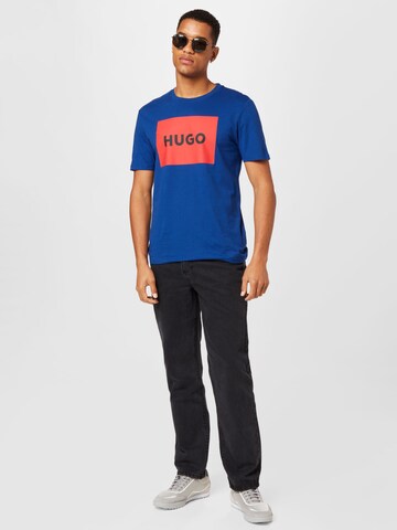 HUGO T-Shirt 'Dulive222' in Blau