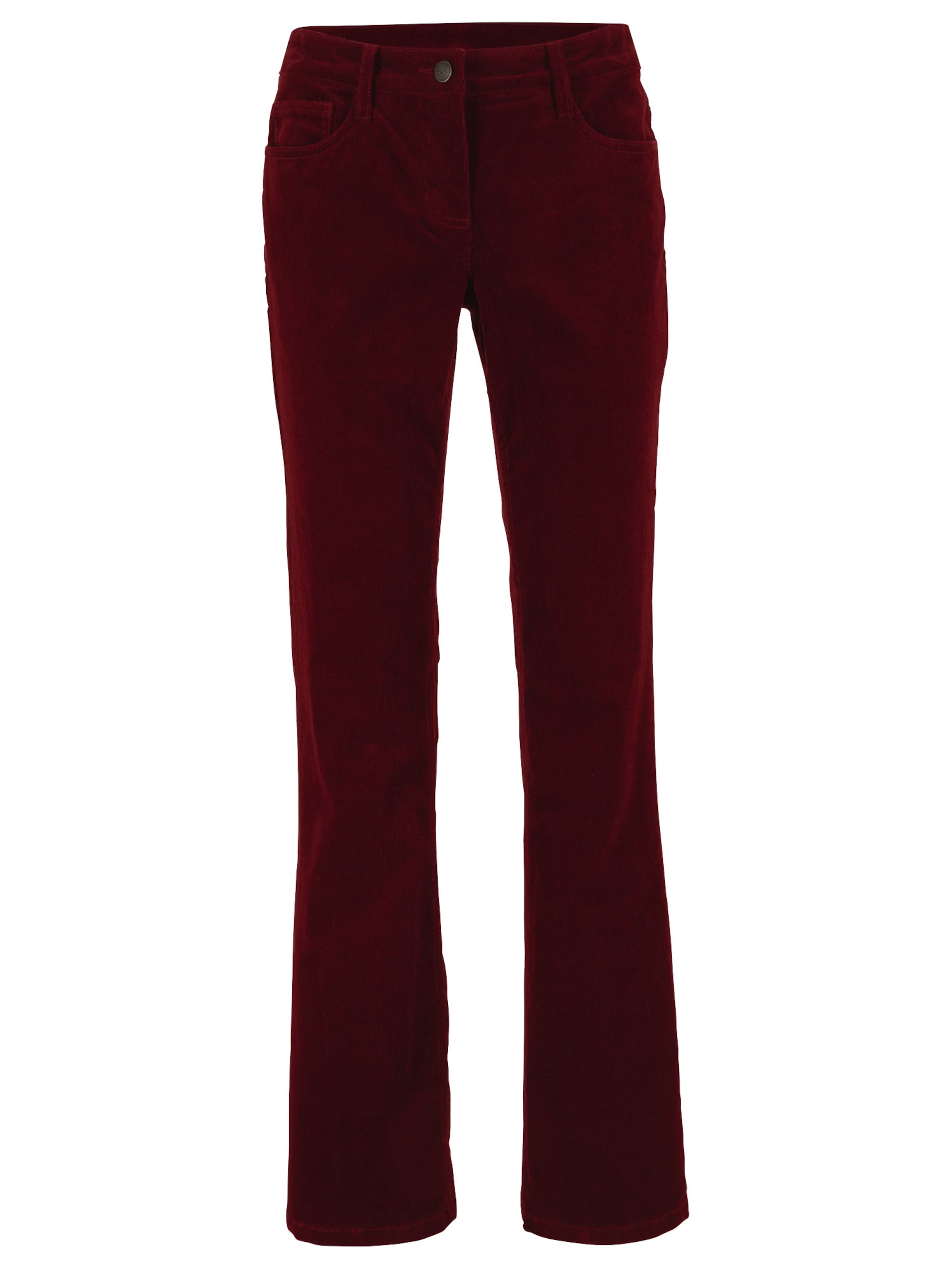 Regular Pantaloni de la bonprix pe roșu: față