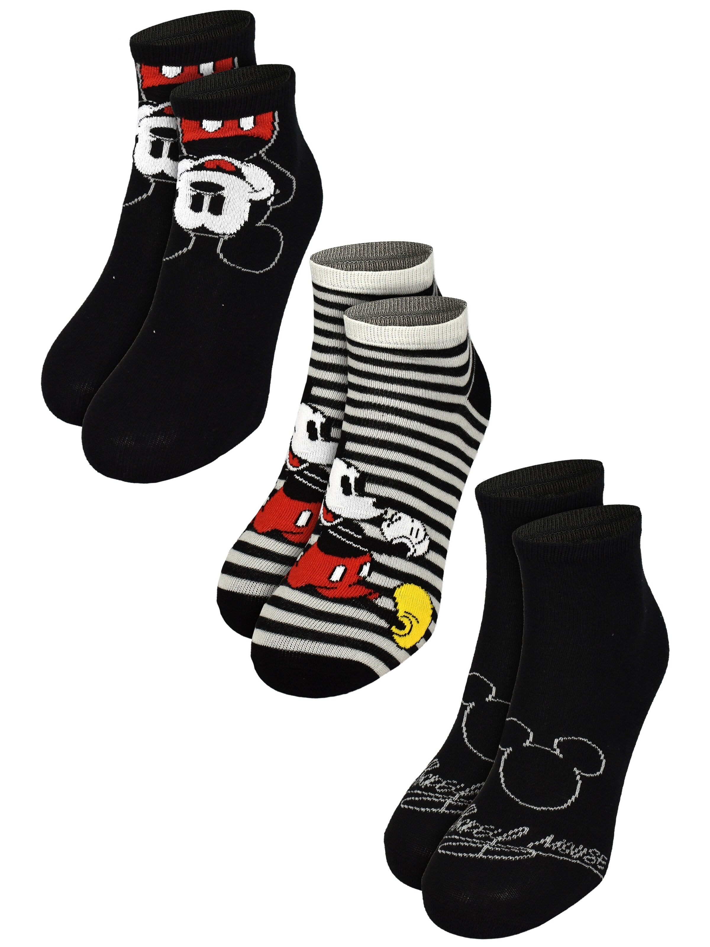 MICKEY MOUSE Socken‌‌‌‌‌‌‌‌‌ in Schwarz: Vorderseite