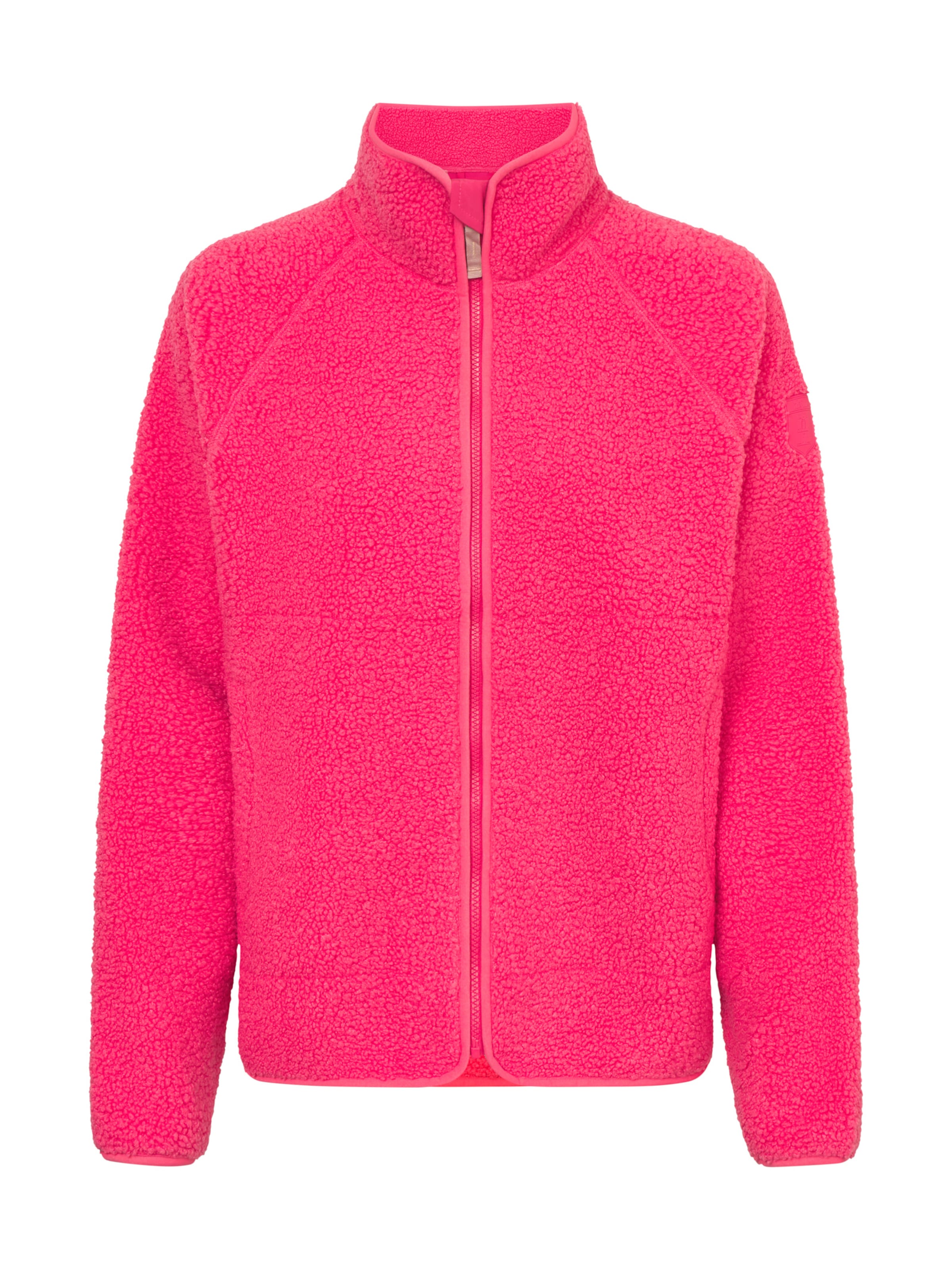 Derbe Fleecejacke 'Kuschelby' in Pink: Vorderseite