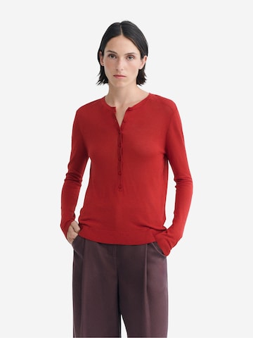 Thinking MU Knit cardigan in Red: front