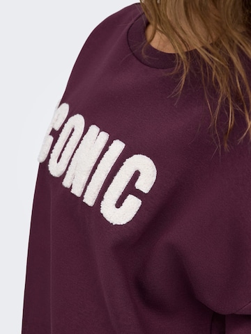 ONLY Sweatshirt 'ONLSweat' in Rood