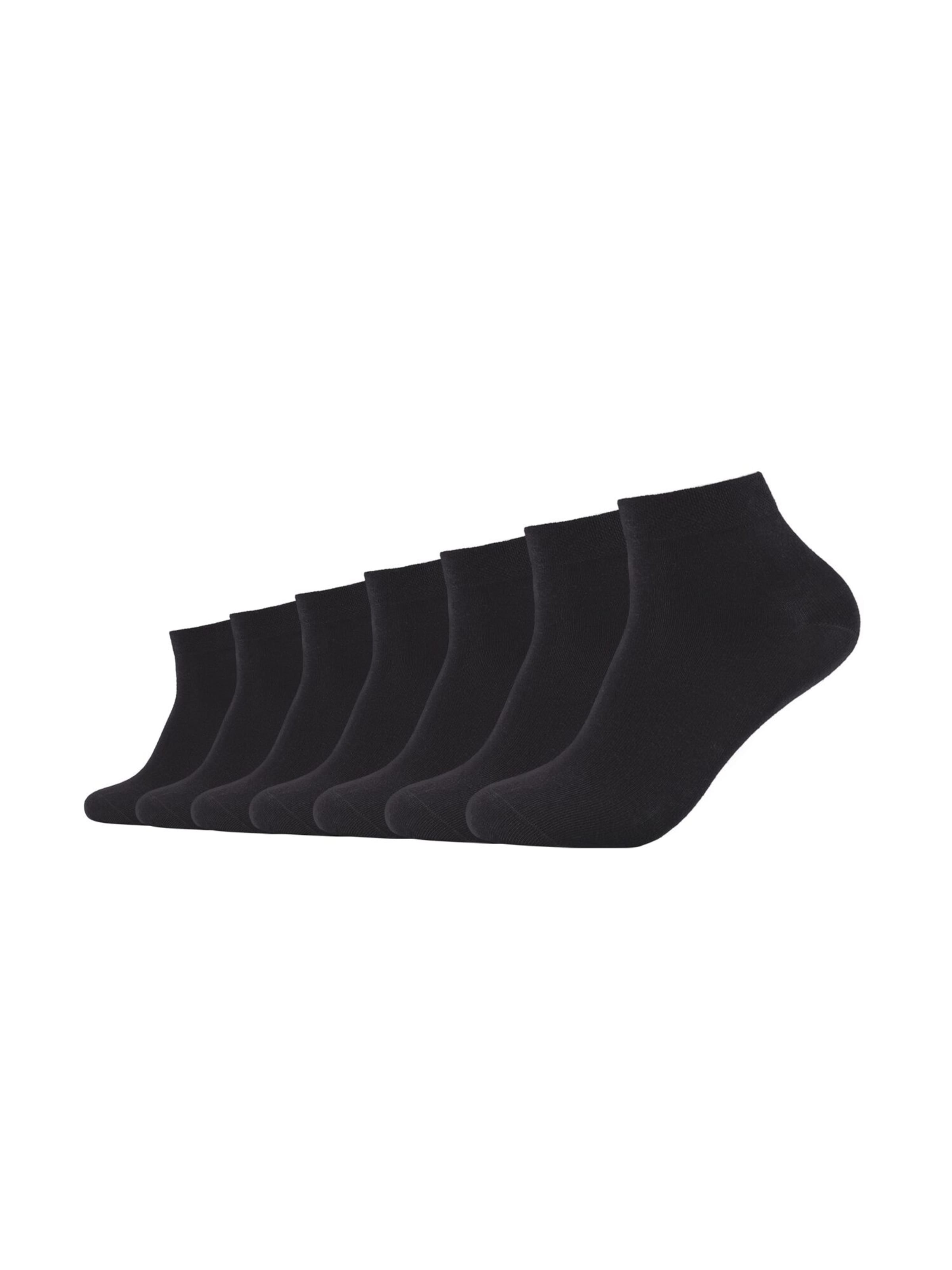 camano Socken in Schwarz: Vorderseite