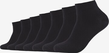 camano Socks in Black: front