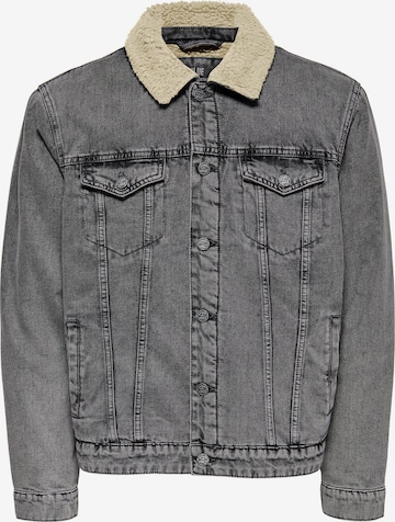 Veste mi-saison 'ONSLOUIS' Only & Sons en gris : devant