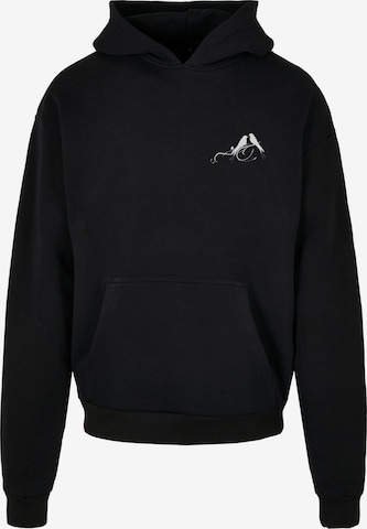 Merchcode Sweatshirt 'Love Birds' in Zwart: voorkant