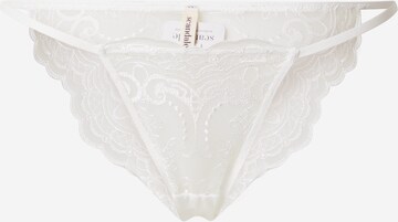 Slip Scandale éco-lingerie en blanc : devant