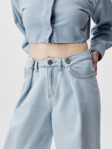 LeGer by Lena Gercke Loosefit Pressveckade jeans 'Annika' i blå